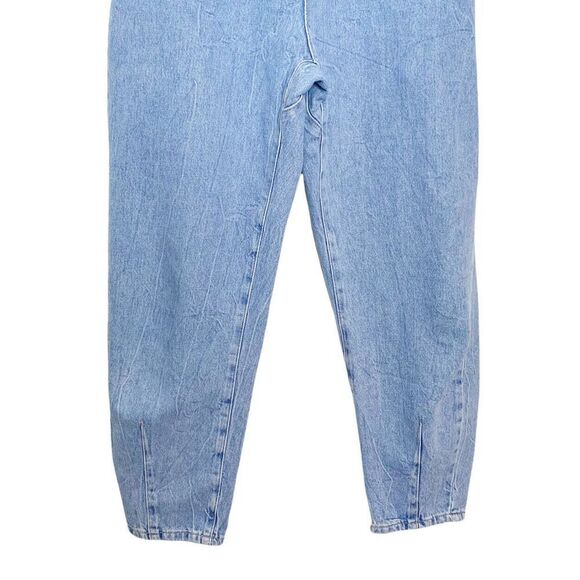 ZARA Z1975 BAGGY PAPERBAG JEANS Light Wash High Waist 27" Size 4 - Picture 3 of 12